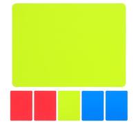 DIKACA 6 Pezzi Carte Arbitrali PVC Ispessite a Tre Colori Rosso Giallo Blu | Cartellino Blu Arbitro, Carte da Calcio, Accessori Arbitro Calcio, Competizioni Ufficiali e Campi All'aperto