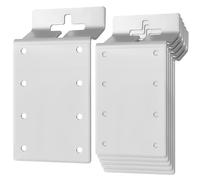 DIKACA 6 Pezzi Supporti per Pali Recinzione T Forma di T in Metallo Resistente Staffe Montaggio Esterno per Sostegno Legno Giardino Antiruggine e Facili da Installare