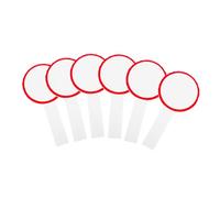 DIKACA 6 pezzi Tabellone Segnapunti Cancellabile Secco Palette Voto Mano Resistenti Lavagne Bianche Portatili per Giuria e Votazioni