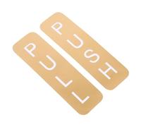 DIKACA Adesivo Push Pull in Colore Oro Satinato Decorazione Autoadesiva per Porte Scorrevoli e Facile Installare Tagliabile su Misura per Domestico