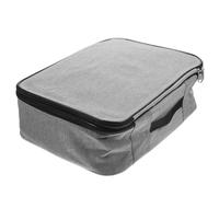 DIKACA Borsa Porta Documenti Multi-livello con Serratura e Ignifuga Organizer Ufficio e Scuola per Certificati Passaporti e Documenti Grigio Resistente e Pieghevole Colore Colore Casuale