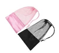 DIKACA Borsa Porta Scarpe da Ballo in Rete Coulisse, Set da 2 Pezzi, Custodia Traspirante per Scarpe da Punta e Jazz, Organizer Leggero per Danza Classica, Prove, Saggi e Viaggi