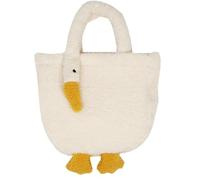 DIKACA Borsa Tote Morbida Forma di Oca di Peluche Borsa Pelosa per Bambina per Regalo Capacità per Piccoli Oggetti
