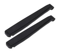 DIKACA Braccioli per Sedia da Ufficio e Campeggio in Plastica Dura, Cuscini Poggiagomiti Ergonomici Neri, Supporto Laterale Antiscivolo, Ricambio per Poltrone da Esterno da Scrivania,