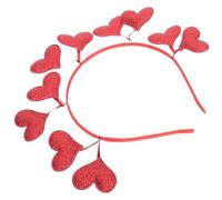 DIKACA Cerchietto per Chioma a Forma di Cuore Rosso Fascia Leggera per San e Feste Accessorio Decorativo per Compleanni e Regali tra Amiche Design Delicato e Confortevole
