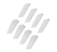 DIKACA Fermaporta Trasparente in PVC 8 Pezzi Set di Cunei Livellatori Antiscivolo per Mobili e Porte Accessori per Sicurezza Domestica e Prevenzione Infortuni Adatti per Uso Interno