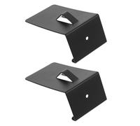 DIKACA Gancio Antifurto per Cassetta di Sicurezza 2 Pezzi Staffa di Montaggio Nera per Porta Organizer per Chiavi e Borse Sopra Porta Adatto per