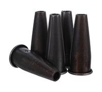 DIKACA Ghiera in Acciaio per Riparazione Manico, Collare Conico di Ricambio per Attrezzi da Giardino, Set da 5 Pezzi Connettore Antiscivolo per Rastrello e Utensili Manuali