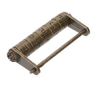 DIKACA Lucchetto Retrò in Lega di Zinco Codice di Blocco Parola Serratura a Combinazione Antica per Portagioie Cassetti e Mobili Design Tradizionale Cinese Vintage