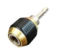 DIKACA Mandrino Rapido con Blocco Stabile e Molla Efficiente Adattatore Esagonale per Trapano Elettrico Manico Antiscivolo in Acciaio Inox Compatibile con Avvitatore senza Adattatore