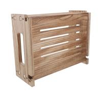 DIKACA Mensola in Legno da Parete per Router Wifi e Modem, Scatola Porta Cavi e Ciabatte Ingressi Funzionali, Organizer Sospeso per Casa e Ufficio