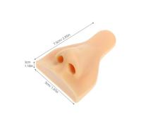 DIKACA Modello Naso in Silicone Flessibile per Esercitazione Piercing Parte del Corpo per Pratica Professionale Viso Finto per Formazione Didattica Colore Pelle Chiara