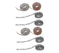 DIKACA Nastro per Confezioni Regalo Stampa Animalier 8 Pezzi Nastro Cm X 4,5 M Motivi Giungla Leopardo Zebra Giraffa Mucca per Feste e Bouquet