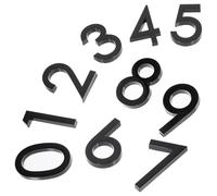 DIKACA Numeri Civici per Porta in Resina Abs 3d, Set da 10 Pezzi Numeri 0-9 Decorativi Durevoli per Segnaletica Esterna e Interna, Targhe Numeriche per Casa, Ufficio e Giardino