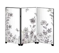 DIKACA Paravento Pieghevole da Scrivania in Acrilico Specchio Vintage, Piccolo Divisorio Orientale Feng Shui per Arredamento Casa e Ufficio, Decorazione Compatta Motivi Cinesi