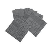 DIKACA Piastrelle per Moquette Autoadesive Ignifughe 30X30 CM Spessore 6 MM Set da 6 Quadrati per Pavimenti Interni Ufficio Soggiorno Isolamento Acustico e Facile Installazione