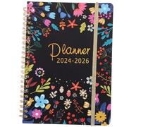 DIKACA Planner Budget Tascabile con Copertina Decorativa -notes Spirale per Pianificazione Finanziaria Agenda Compatta e Leggera per Appunti e Contabilità