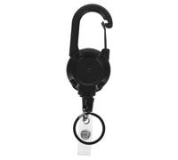 DIKACA Portachiavi con Moschettone Retrattile Elastico in Abs Fibbia Versatile per Zaino e Cintura per Campeggio e Attività Outdoor