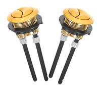 DIKACA Pulsante di Scarico Doppio per Wc, Ricambio in Plastica Resistente Diametro 38 Mm Interno e 50 Mm Esterno, Set da 2 Pezzi per Serbatoio Bagno Casa e Ufficio