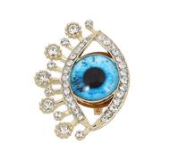 DIKACA Retro Rhinestone Evil Eye Brooch Pin For Women Unique Fashionable Accessory For Cardigans And Parties Sparkling Statement Jewelry With Elegant Design
