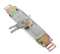 DIKACA Serratura Doppio Cilindro in Lega di Zinco per Porte Scorrevoli e Serrande Avvolgibili Kit Antiscasso Resistente per Garage Negozi e Porte Centrali