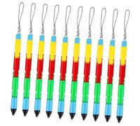 DIKACA Set da 10 Penne a Sfera Pieghevoli per Studenti, Penne Creative Leggere Cordino, come Premi in Classe e Accessori la Scuola