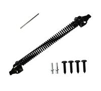 DIKACA Set per Cancelli Esterni in Acciaio Chiusura Automatica Kit per Recinzioni in Legno Chiavistello a Molla Regolabile per Porte da Giardino e Terrazza