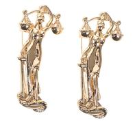 DIKACA Spilla Scultorea da Donna Statua Greca in Lega Dorata, Set da 2 Pezzi, Spilla Decorativa per Abbigliamento Formale, Accessorio per Cocktail Party, Blazer e Cappotti