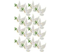 DIKACA Spille da Bavero Colomba della Pace 12 Pezzi in Lega di Zinco, Lucentezza Duratura e Design Elegante per Donne, per Commemorazioni e Funerali