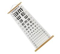 DIKACA Tabella Test con Cornice per Parete Cartello Oculistico Standard per Adulti Strumento Portatile per Controllo Accurato e Facile da Usare