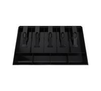 DIKACA Vassoio Porta Contanti con Scomparti per Banconote per Monete Cassettino Contenitore Soldi Resistente per Registratore di Cassa Organizzatore Denaro con Clip per Accesso Facile