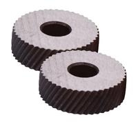 DIKACA Zigrinatrice Lineare e Diagonale in Acciaio Set 2 Pezzi Ruote Zigrinate Grossolane di Ricambio per Utensili per Lavorazioni Motivo Superficiale Antiscivolo