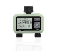 DIKAMAN Timer per irrigazione, di temporizzazione Timer for irrigazione a 2 uscite Irrigazione Automatica precisa for Esterni Programma Completamente Regolabile per irrigazione di Prati e Giardini