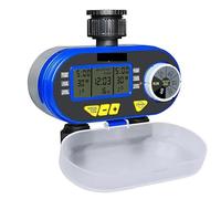 DIKAMAN Timer per irrigazione, Due uscite da Giardino Digitale elettronico Timer for l'acqua elettrovalvola Controller for irrigazione for, Cortile per irrigazione di Prati e Giardini