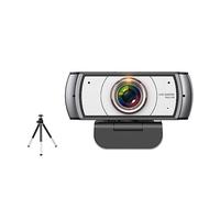 DIKAMAN Webcam, Webcam 120° grandangolare Full HD 1080P con treppiede for conferenze, live streaming, registrazione