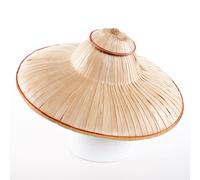 Dikasa Cappello Paralume Stile Cinese - Elegante Cappello in Palma Realizzato a Mano