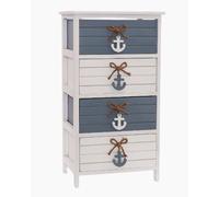 DiKasa Cassettiera Bicolor in Legno di Abete ?Breeze?