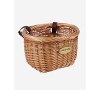 DiKasa Cesto in Vimini per Bici ? Cesto Elegante con Cinghie in Cuoio Regolabili, Ideale per Spostamenti e Shopping