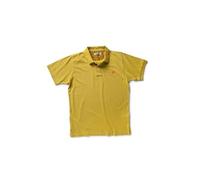 DIKE Polo de Travail à Manches Courtes Poise - Ocre S - vêtements de Travail