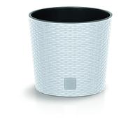 DIKEL Vaso per fiori ⌀ 20 cm | Vasi con effetto rattan e inserto resistente agli agenti atmosferici | Vasi per piante per un arredamento interno ed esterno elegante | Vasi per fiori per meno terra e