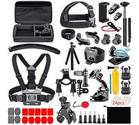 DIKER 70-In-1 per Gopro Accessori, Kit di accessori per fotocamera, per GoPro Hero 12 11 10 9 8 7 Session 4 3+ 3 2 1 SJ4000/ SJ5000/SJ6000 DJI AKASO APEMAN Campark Action Camera ecc. (nero)