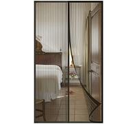 DIKER Zanzariera Magnetica per Porte Finestra 100x220cm, Tende Zanzariere con Calamita per Finestre, Zanzariere Magnetiche balcone, si Chiude da Sola, nero