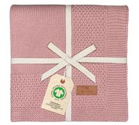 DIKOS® Coperta per neonati GOTS, in cotone biologico, morbida coperta per neonati, coperta per passeggino, per neonati, idea regalo per la nascita