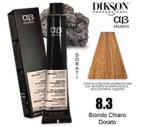 Crema colorante per capelli senza Ammoniaca 100ml - 8.3 BIONDO CHIARO DORATO - ArgaBeta Dikson