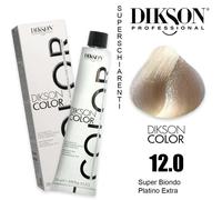 Dikson Color Serie Super Pastel Blonde Platinum 12N 12.0 Natural Platinum Blonde, Tubo 120 ml