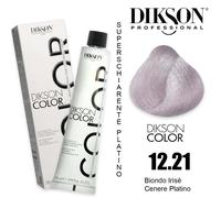 Dikson Color Serie Super Pastel Blonde Platinum 12.21 Extra Irisé Biondo Platino, Tubo 120 ml