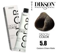 Dikson Color Serie Matte 5.8 Marrone chiaro opaco, Tubo 120 ml