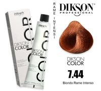 Dikson Color Serie Rame Intensi 7.44 Biondo ramato intenso, Tubo 120 ml