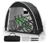 Dikutar - Tenda per bicicletta da esterni, portatile, con tessuto Oxford 210D PU5000, impermeabile, per 2-3 biciclette, riparo per moto, attrezzi da giardino, giocattoli