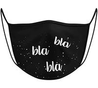 Dilara Maschera con scritta in lingua tedesca "Ich hasse Menschen" in cotone - Maschera in cotone Blablabla S-XXL